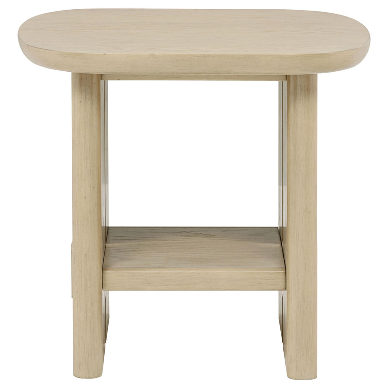 Kailani 3-piece Coastal Coffee and End Table Set Beige Oak - detail 4