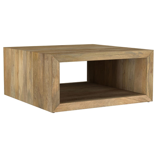 Benton Square Solid Mango Wood Coffee Table Natural - alternate view