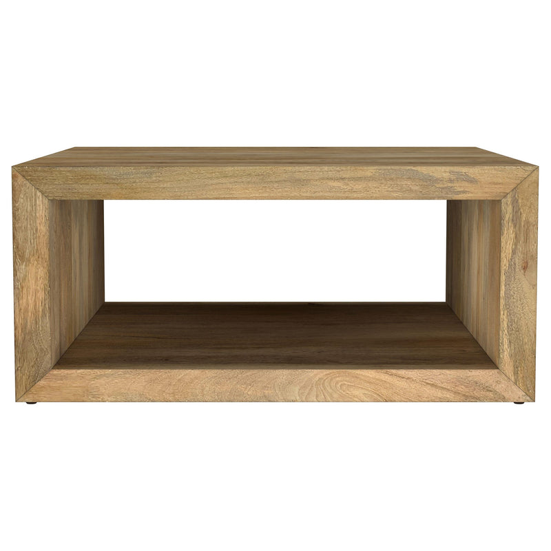Benton Square Solid Mango Wood Coffee Table Natural - detail 3