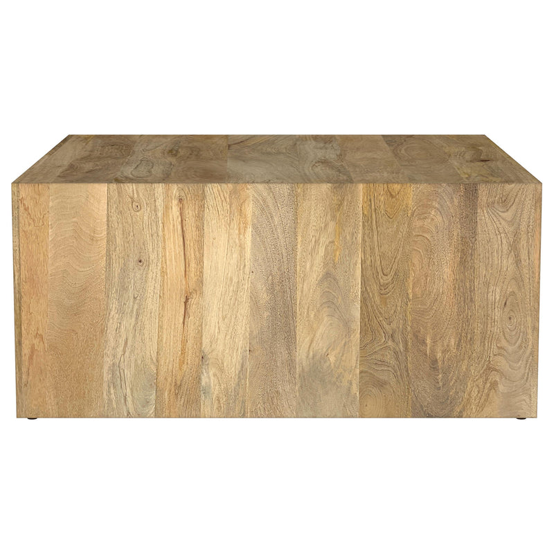 Benton Square Solid Mango Wood Coffee Table Natural - detail 5
