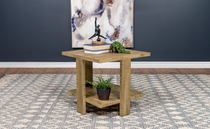 Dawn Square Engineered Wood End Table Mango