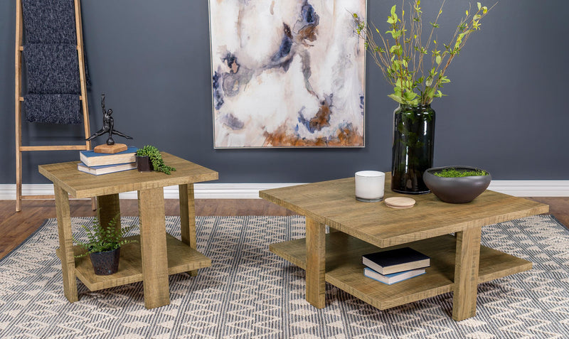 Dawn Square Engineered Wood End Table Mango