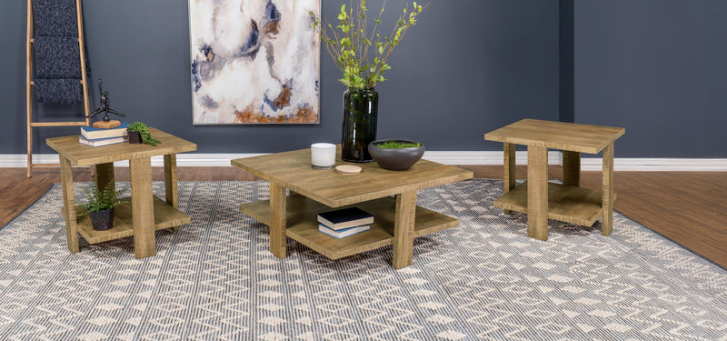 Dawn 3-piece Round Coffee and End Table Set Mango