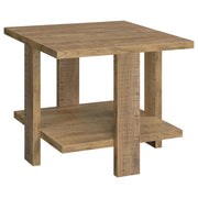 Dawn 3-piece Round Coffee and End Table Set Mango Brown - detail 3