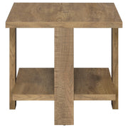 Dawn 3-piece Round Coffee and End Table Set Mango Brown - detail 5