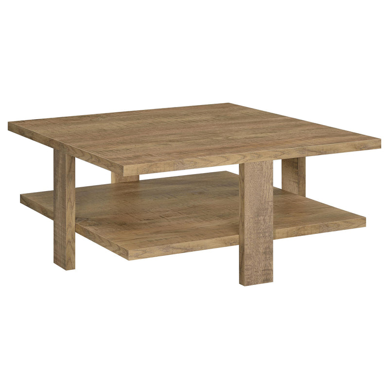 Dawn 3-piece Round Coffee and End Table Set Mango Brown - detail 6