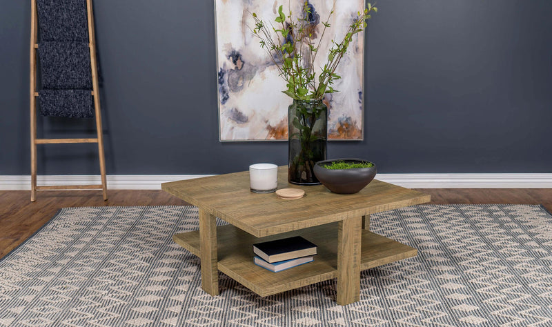 Dawn Square Engineered Wood Coffee Table Mango
