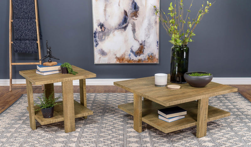 Dawn Square Engineered Wood Coffee Table Mango