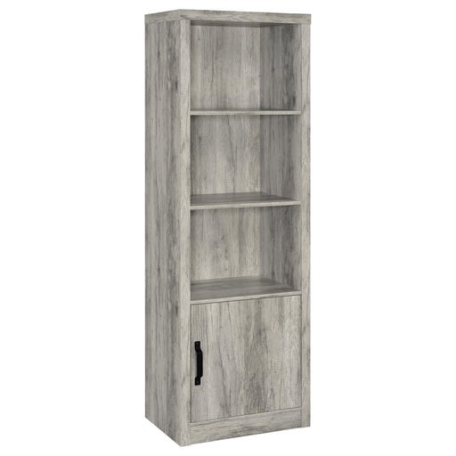 Burke 4-shelf Engineered Wood Media Tower Grey Driftwood - alternate view
