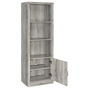 Burke 4-shelf Engineered Wood Media Tower Grey Driftwood - detail 3