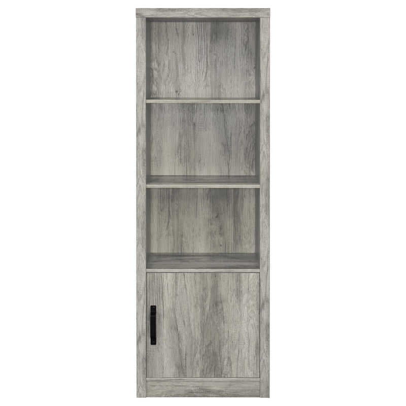Burke 4-shelf Engineered Wood Media Tower Grey Driftwood - detail 4