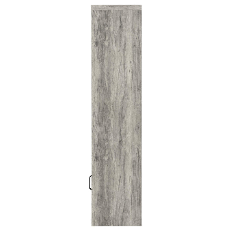 Burke 4-shelf Engineered Wood Media Tower Grey Driftwood - detail 5