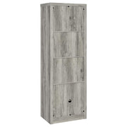Burke 4-shelf Engineered Wood Media Tower Grey Driftwood - detail 6