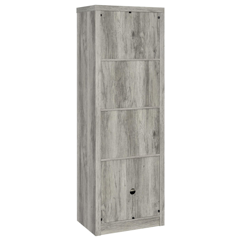 Burke 4-shelf Engineered Wood Media Tower Grey Driftwood - detail 6
