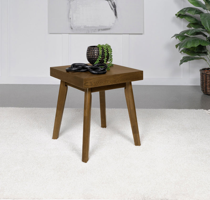 Westerly Square Wood Side End Table Walnut