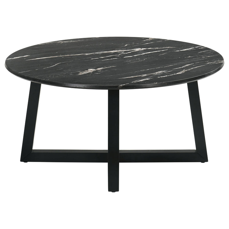 Skylark Round Marble-like SmartTop Coffee Table