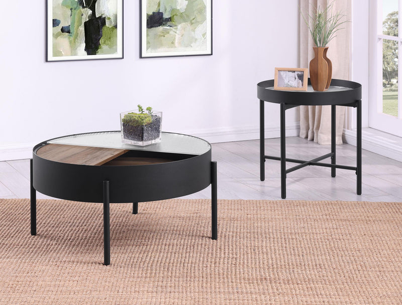 Ozella 2-piece Round Coffee and End Table Set