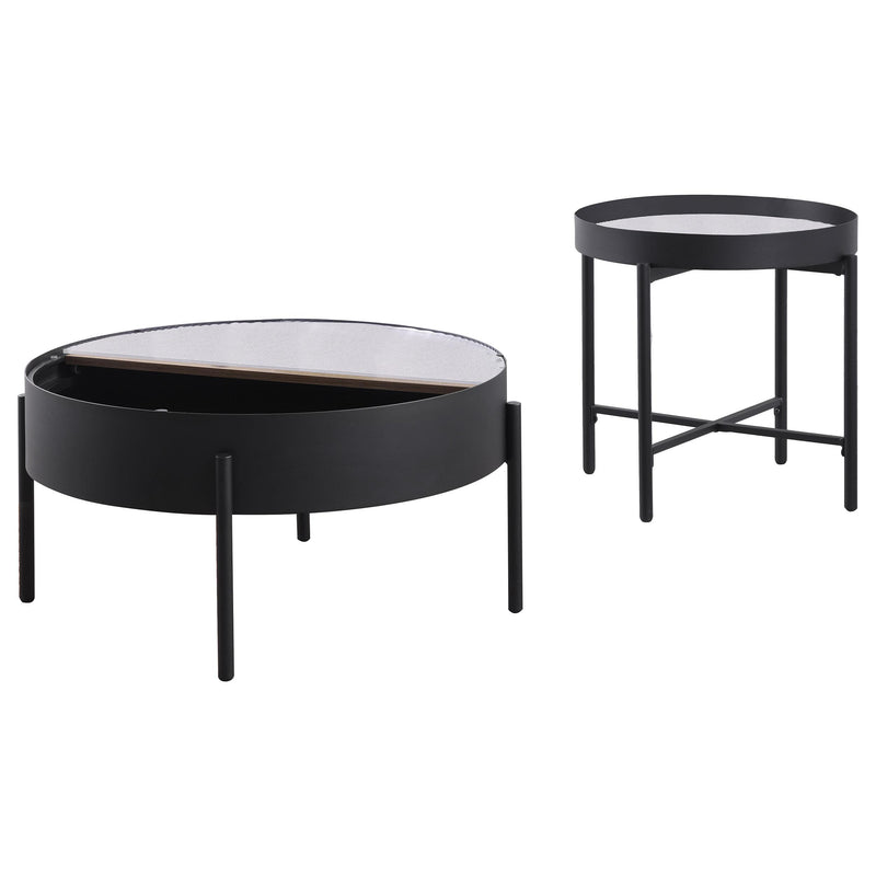 Ozella 2-piece Round Coffee and End Table Set