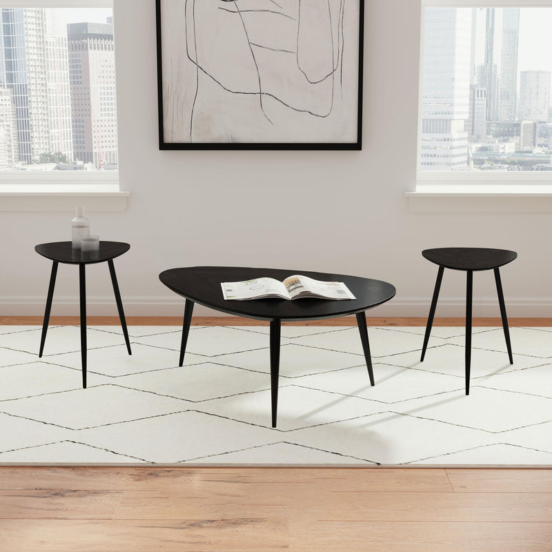 Odessa 3-piece Triangular Coffee and End Table Set