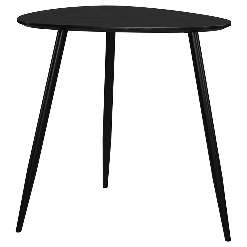 Odessa 3-piece Triangular Coffee and End Table Set Black - detail 3
