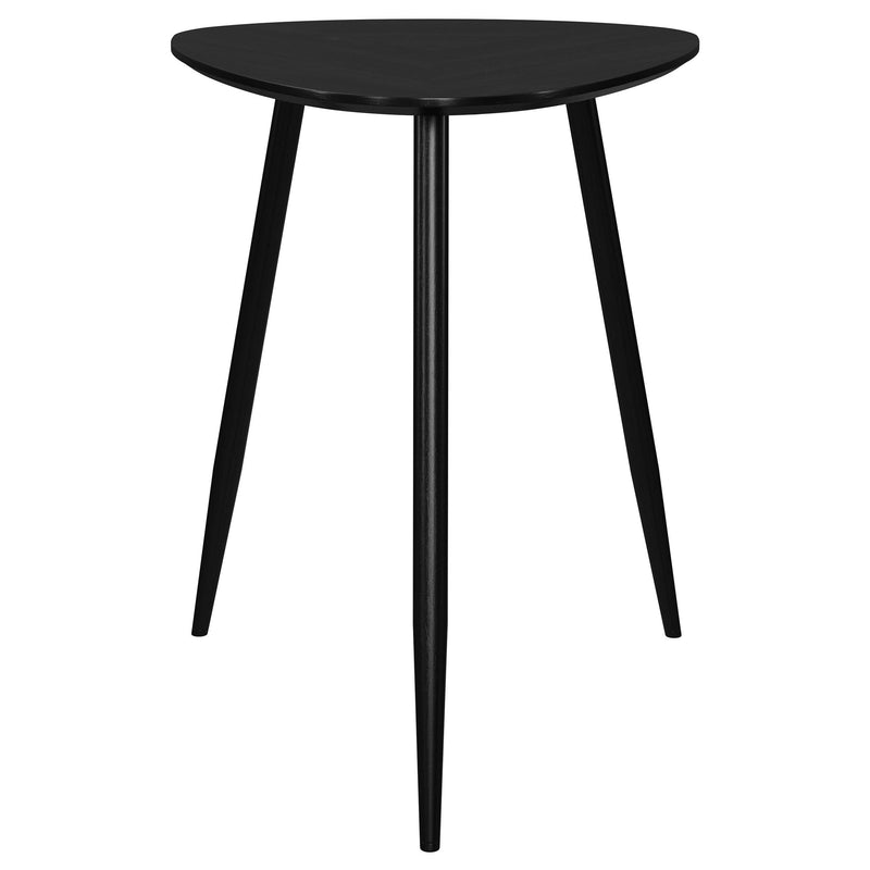 Odessa 3-piece Triangular Coffee and End Table Set Black - detail 4