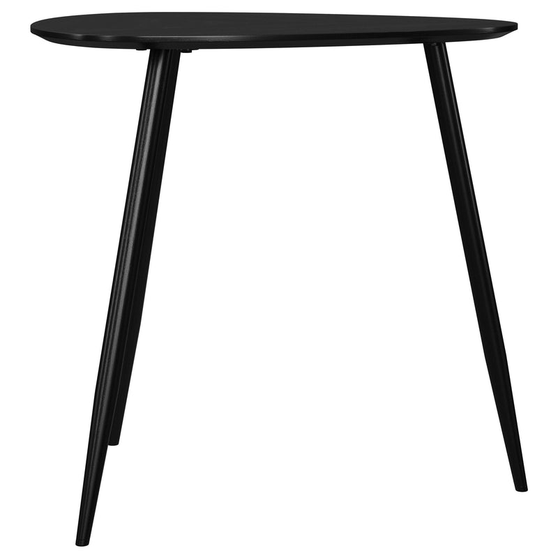 Odessa 3-piece Triangular Coffee and End Table Set Black - detail 5
