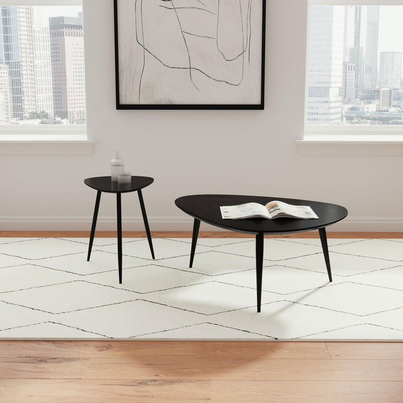 Odessa Triangular Solid Wood Coffee Table