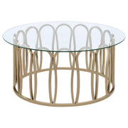 Monett 3-piece Coffee and End Table Set Chocolate Chrome - detail 4