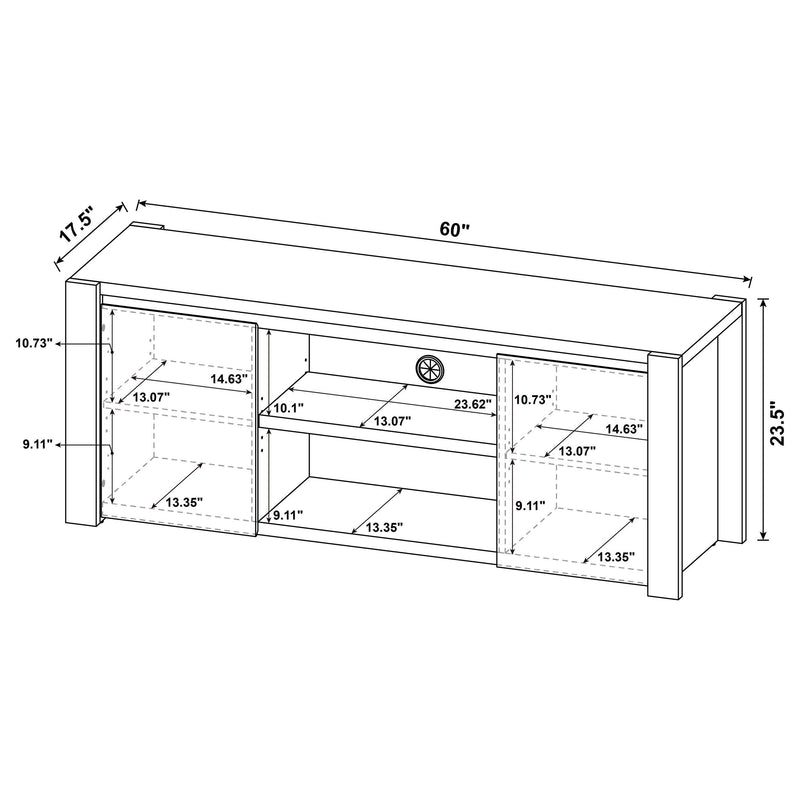Laurelton 60-inch 2-door TV Stand Media Console
