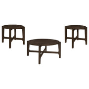 Cota 3-piece Solid Wood Coffee and End Table Set Dark Brown - alternate view