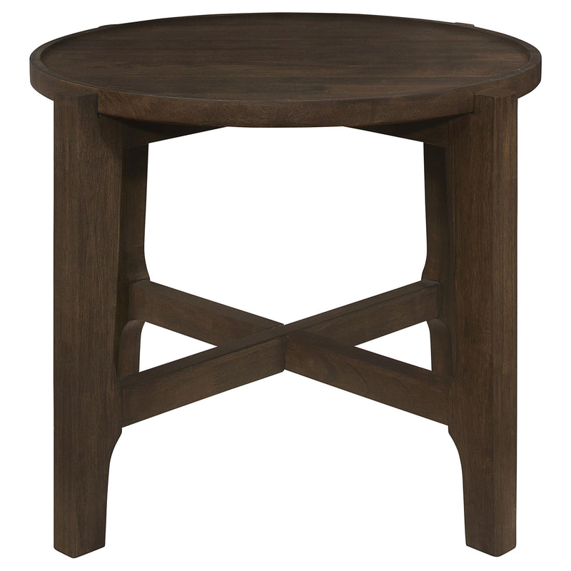 Cota 3-piece Solid Wood Coffee and End Table Set Dark Brown - detail 4