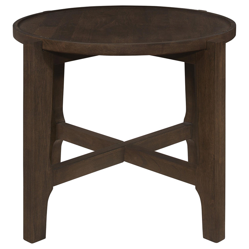 Cota 3-piece Solid Wood Coffee and End Table Set Dark Brown - detail 5
