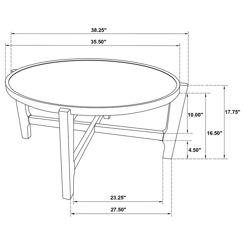 Cota Round Solid Wood Coffee Table