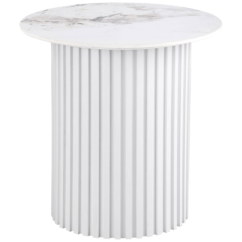 Rowena Round Sintered Stone End Table