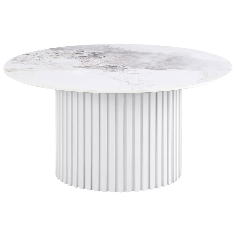 Rowena Round Sintered Stone Coffee Table