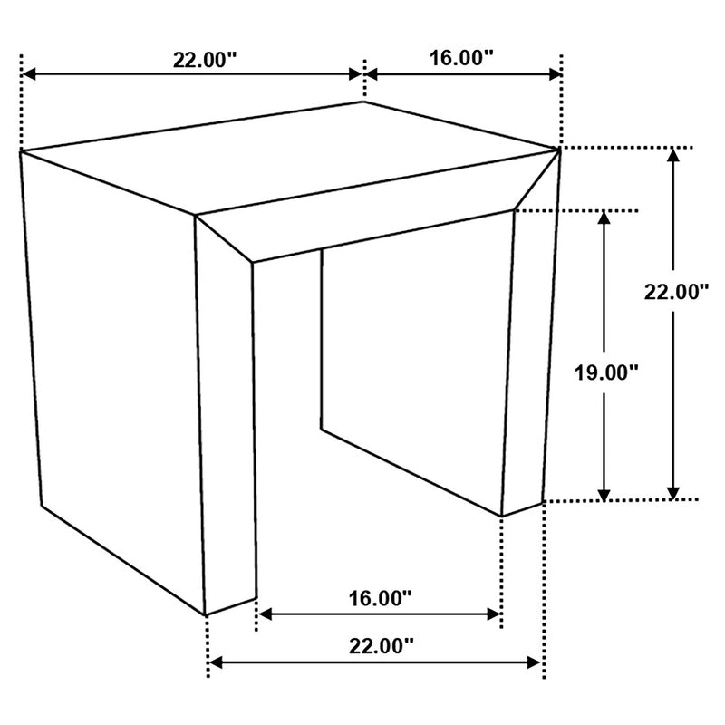 Odilia Rectangular Solid Wood End Table