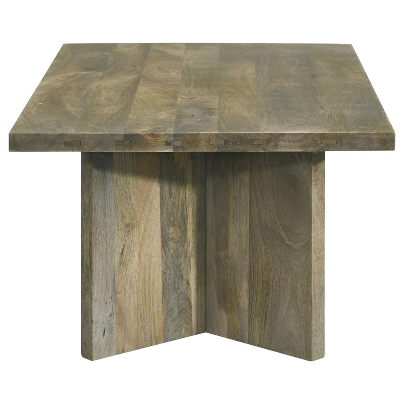 Andando Rectangular Solid Wood Coffee Table Mango Brown - detail 4