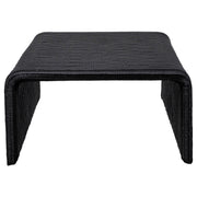 Cahya Woven Rattan Square Coffee Table Black - detail 3