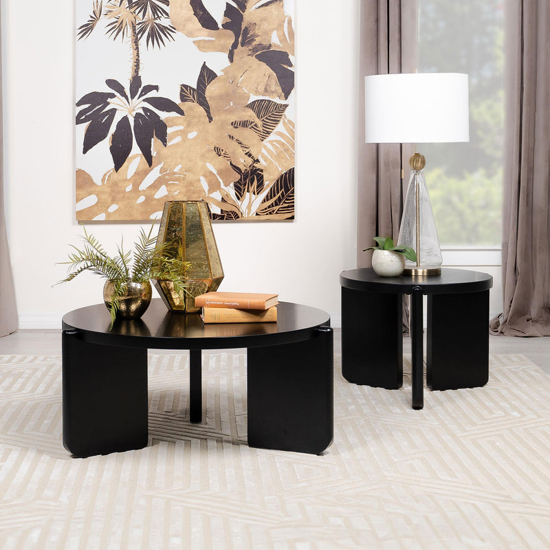 Cordova Round Solid Wood End Table