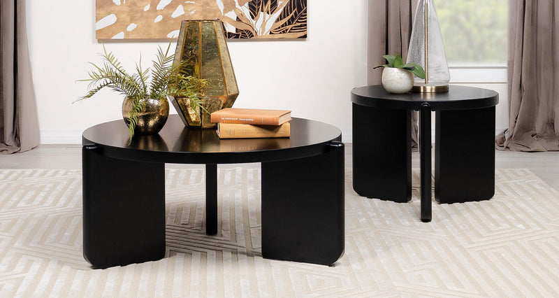 Cordova 2-piece Solid Wood Coffee and End Table Set