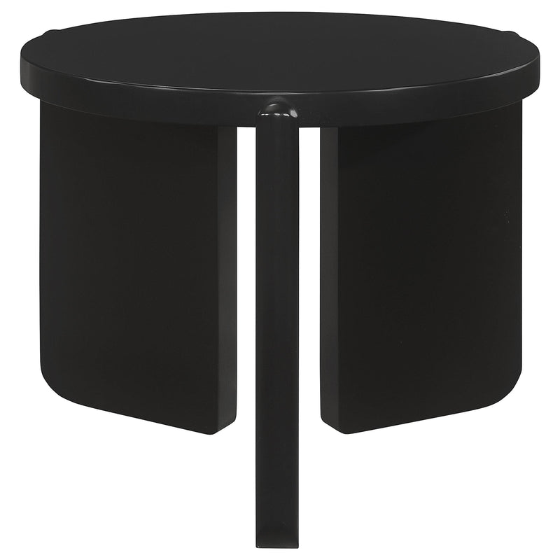 Cordova 3-piece Solid Wood Coffee and End Table Set Black - detail 3