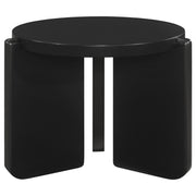 Cordova 3-piece Solid Wood Coffee and End Table Set Black - detail 4