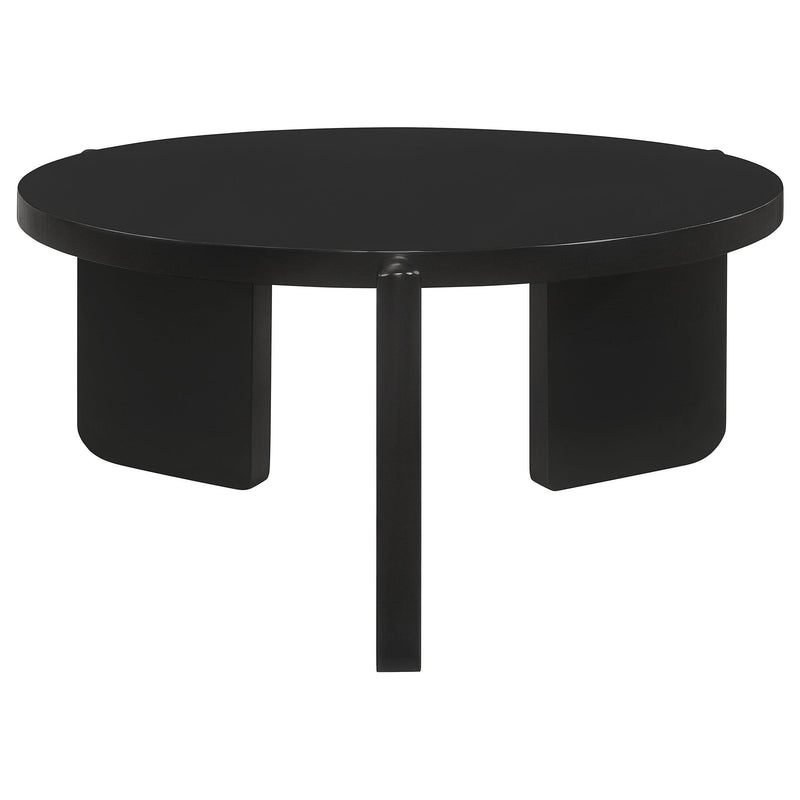 Cordova 3-piece Solid Wood Coffee and End Table Set Black - detail 6
