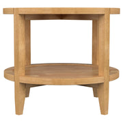 Camillo 2-piece Round Coffee and End Table Set Maple - detail 5