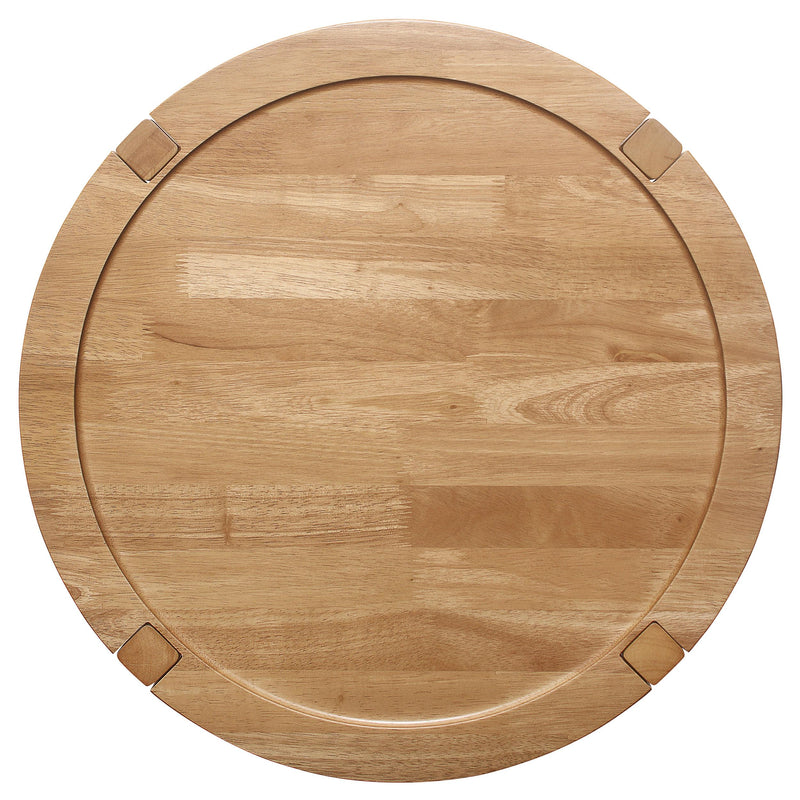 Camillo 2-piece Round Coffee and End Table Set Maple - detail 6