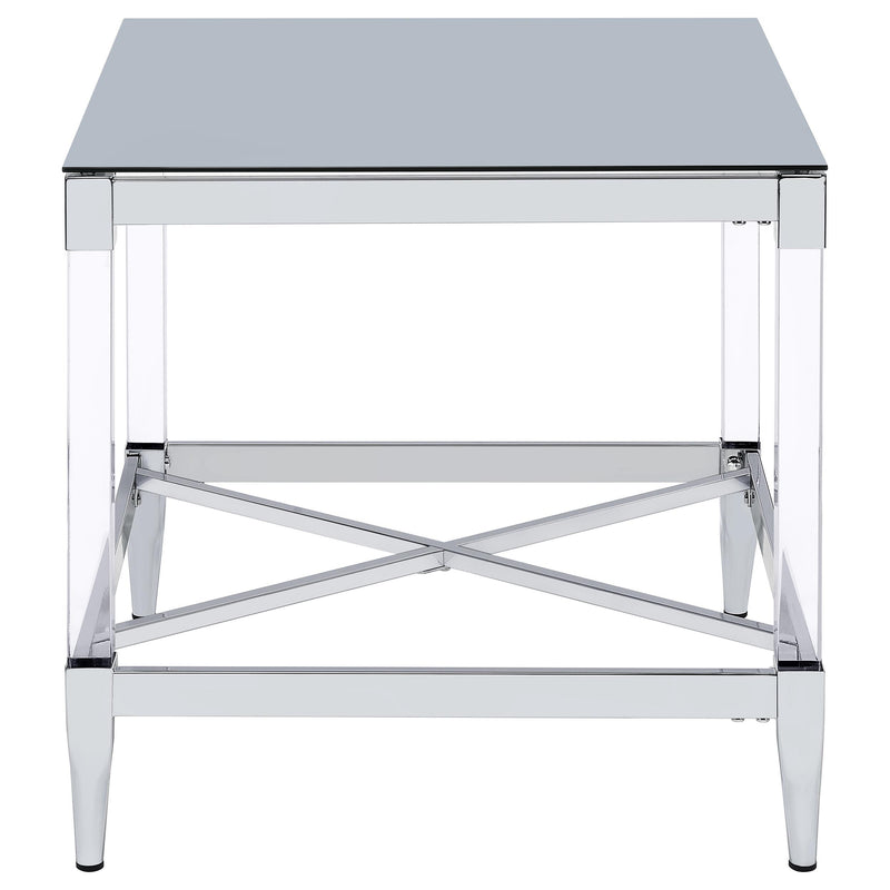 Lindley 3-piece Square Coffee and End Table Set Chrome - detail 5