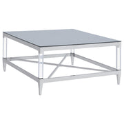 Lindley 3-piece Square Coffee and End Table Set Chrome - detail 6