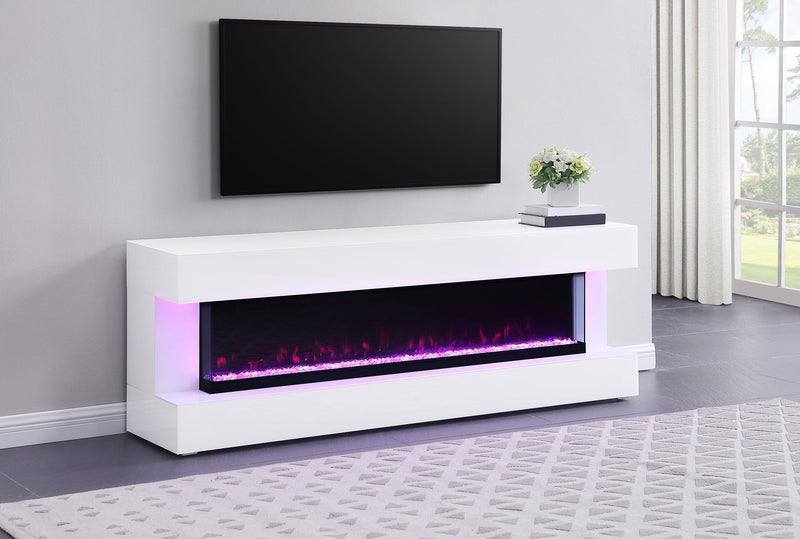 Vallerie 71-inch BT Speaker TV Stand Fireplace Console