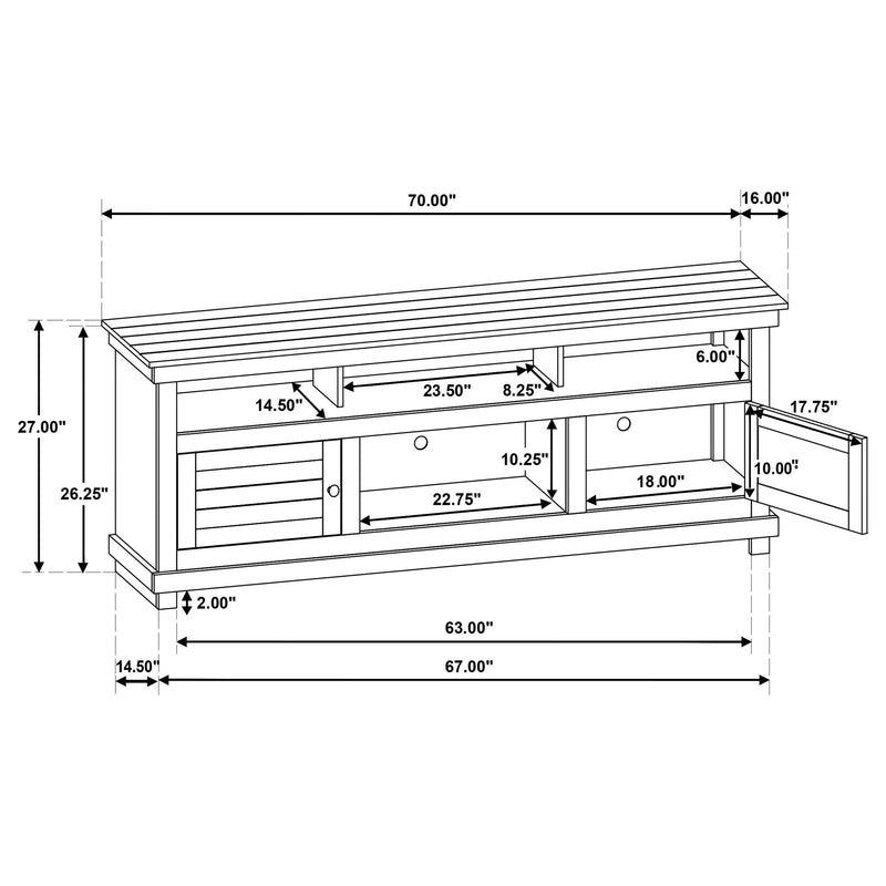 Payne 70-inch TV Stand Media Console