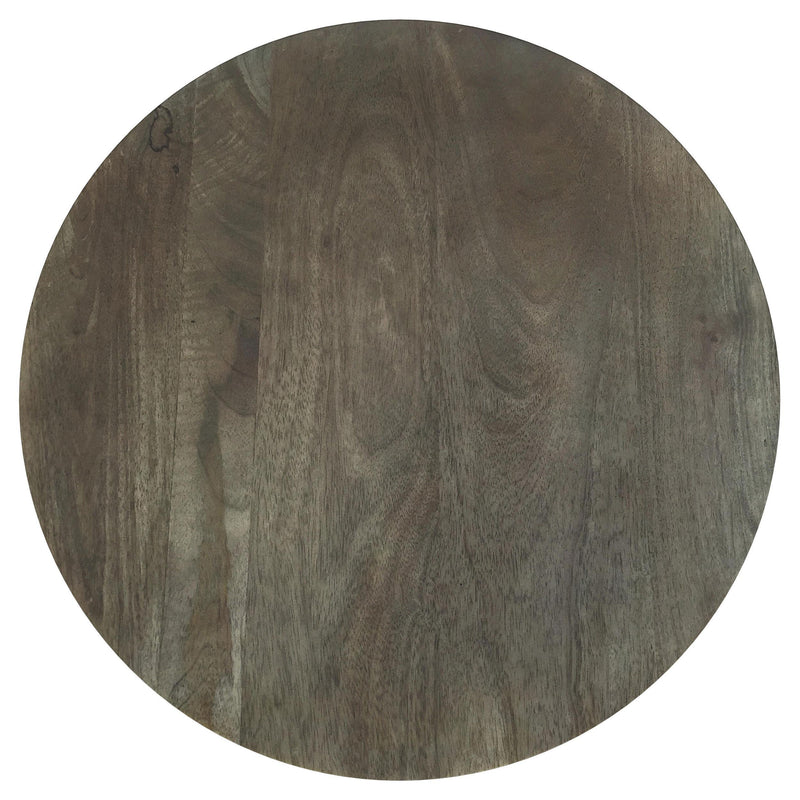 Kinkaid Round Solid Mango Wood End Table